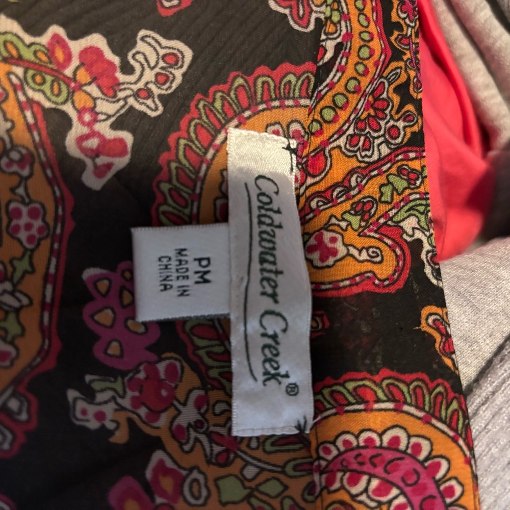 Coldwater Creek Multicolor Paisley Top‎ - Picture 6 of 9